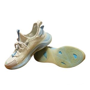 Shoes white and blues color for‎ men size 8